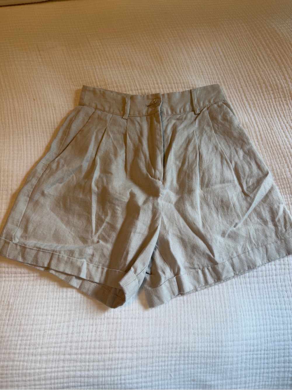 NAKD - Linen Folded Shorts - Small